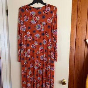 Gudrun Sjoden Vibrant Patterned Long Sleeve Dress
